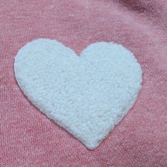 Old Navy Pink Heart Crewneck Sweatshirt XL - Picture 6 of 7
